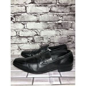 HUGO BOSS Vero Cuoio Black Leather Horsebit Loafer Dress Shoes Men 11.5M US/45EU
